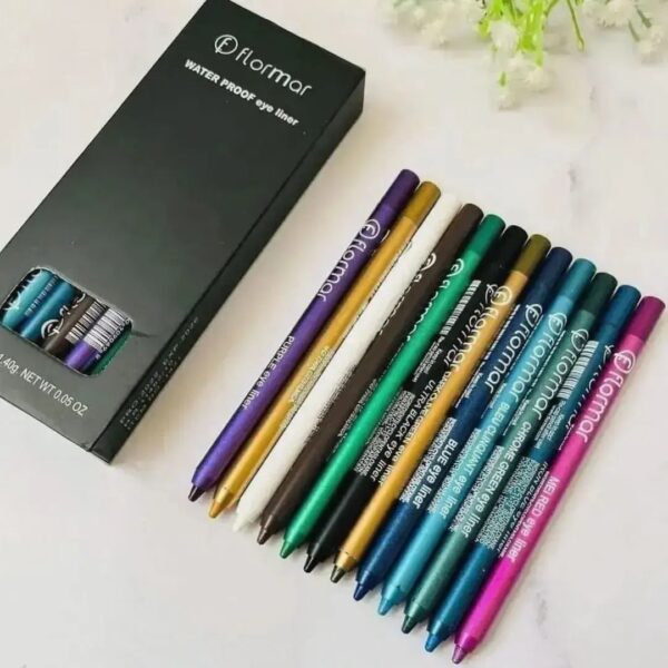 Flormar Colored Eyeliner Set Of 12 Pcs (Sharpable)