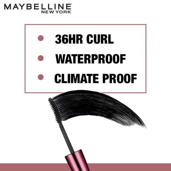 Maybelline New York Hyper Curl Waterproof Mascara - Very Black - Image 2