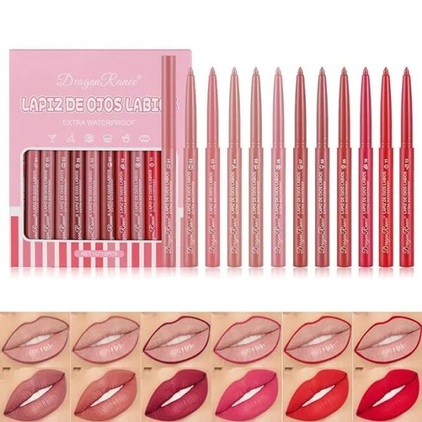 Dragon Ranee Lipstick Lip Pencil Set-12 pieceDragon Ranee Lipstick Lip Pencil Set-12 piece