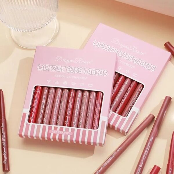 Dragon Ranee Lipstick Lip Pencil Set-12 pieceDragon Ranee Lipstick Lip Pencil Set-12 piece - Image 2